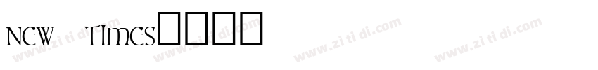 new times字体转换